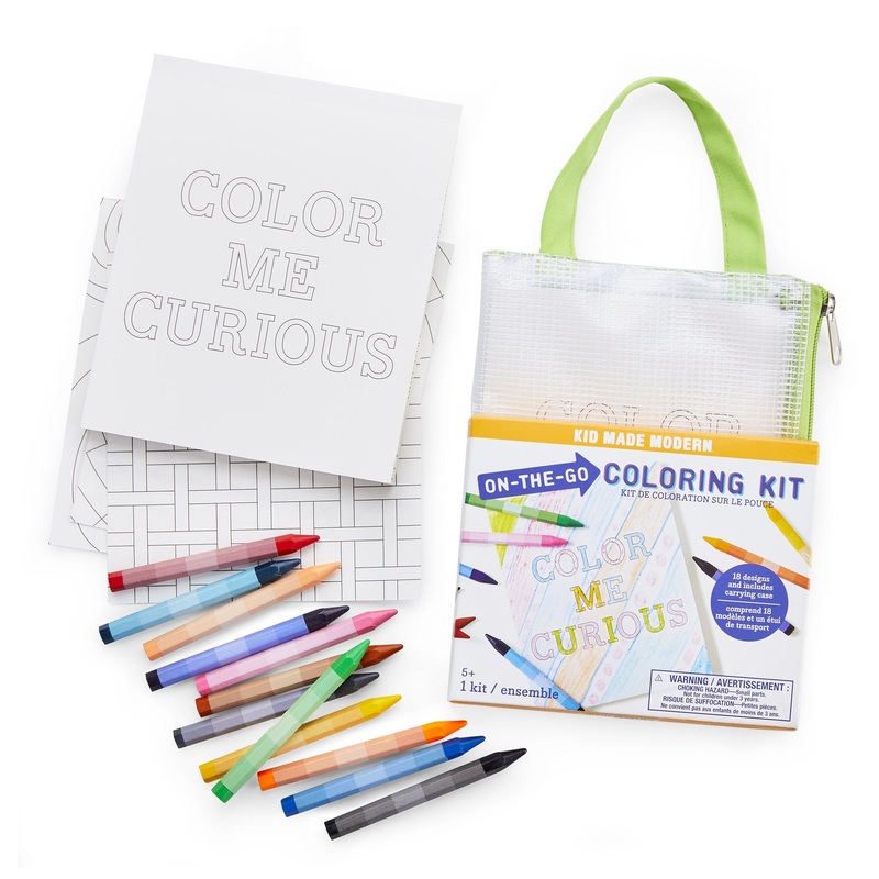 Kid Made Modern On-The-Go Coloring Kit