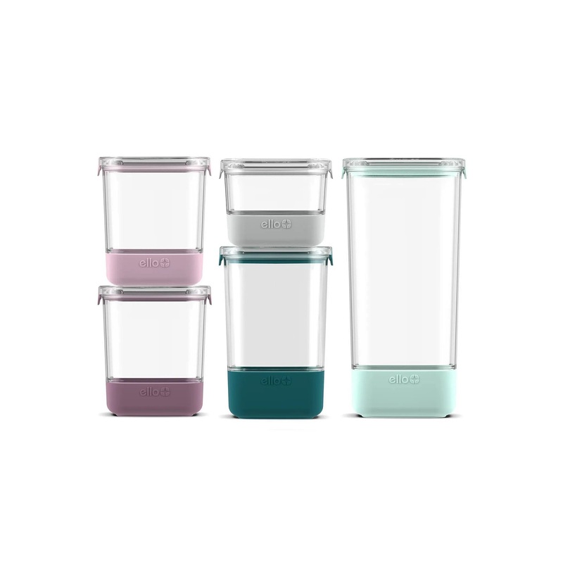 10pc Plastic Food Storage Canisters with Airtight Lids (See Description)