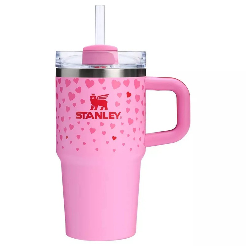 20 oz Stainless Steel H2.0 Flowstate Quencher Tumbler with handle – Valentine’s Day