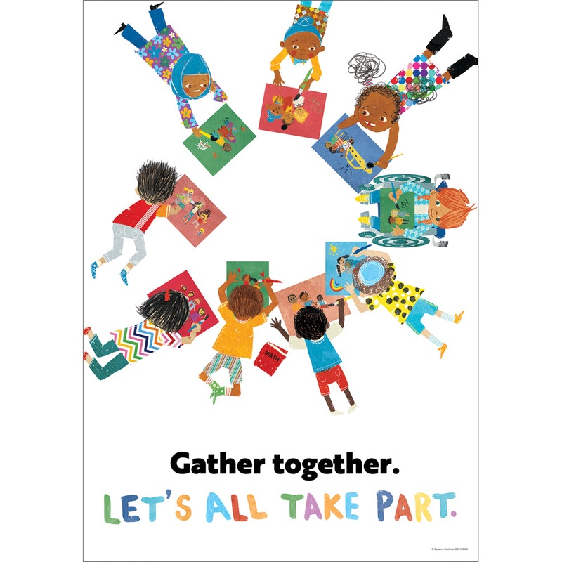 All Are Welcome Gather together. Let’s all take part. Poster