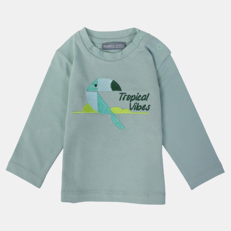 Baby Boys Cotton Long-Sleeved T-Shirt