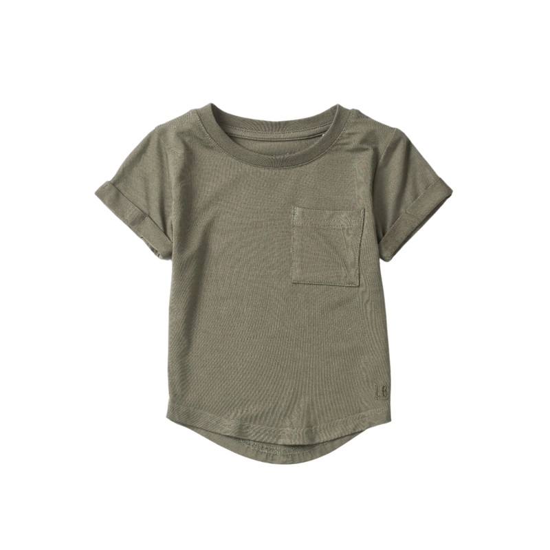 Bamboo Pocket Tee – Army Green