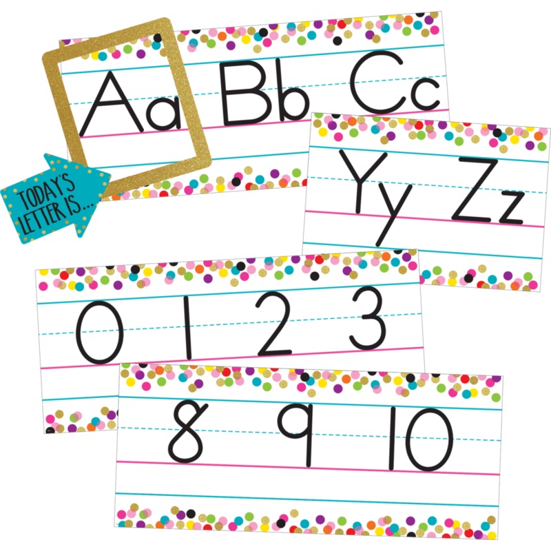 Confetti Alphabet Line Bulletin Board(C)