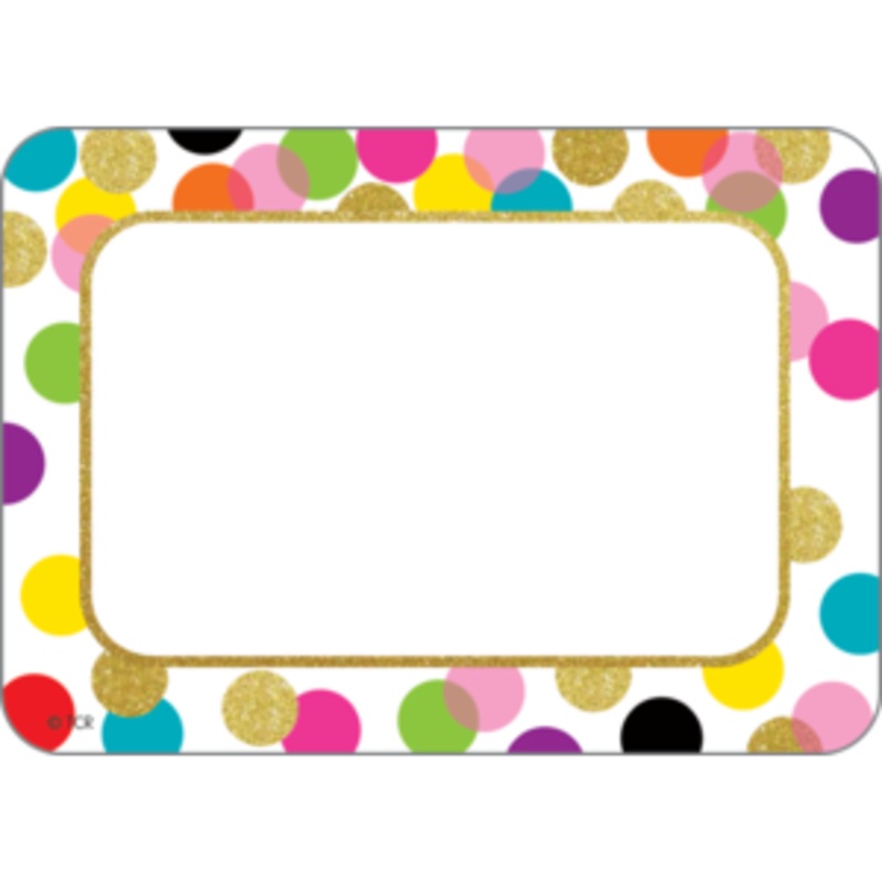 Confetti Name Tags/Labels(C)