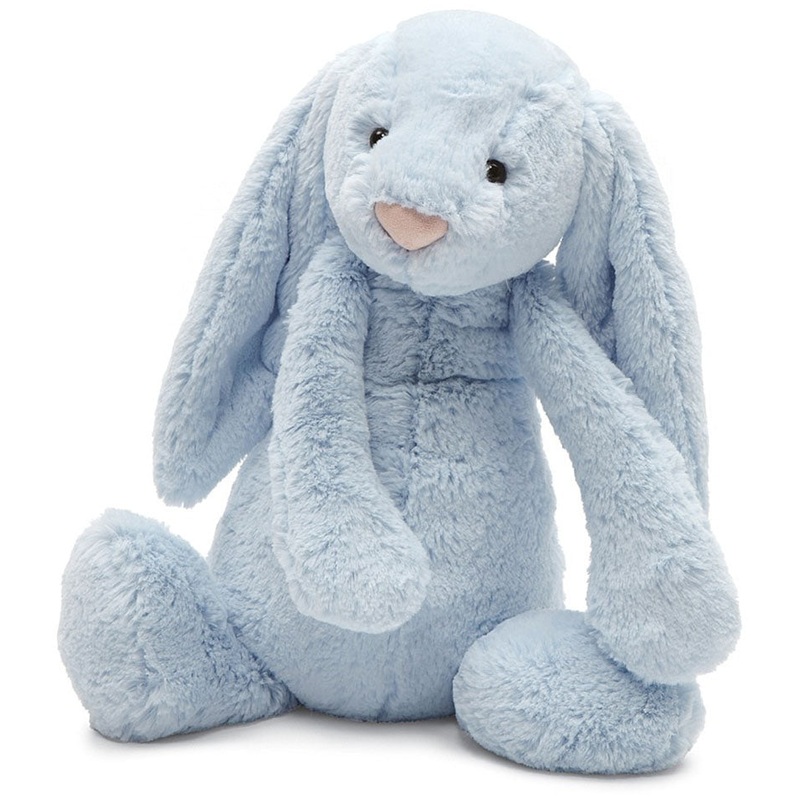 Jellycat Bashful Bunny Baby Blue, 15″