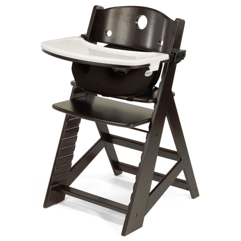 Keekaroo Height Right High Chair & Infant Insert – Espresso/Chocolate