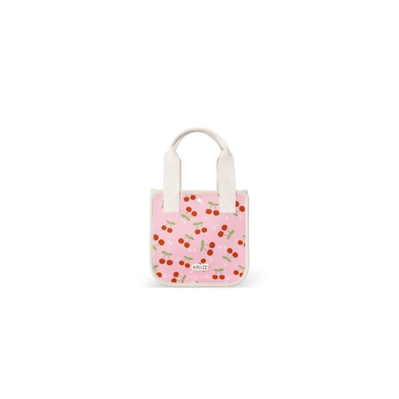 Lunch Bag Food Storage Container Pink Cherries