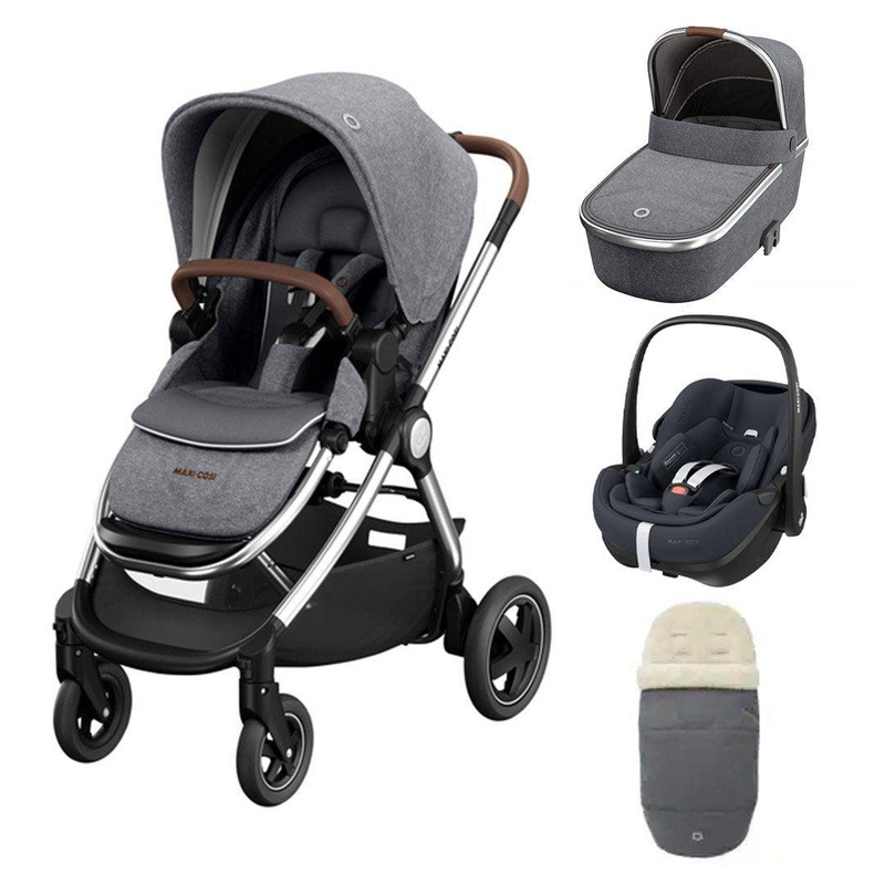 Maxi-Cosi Adorra Luxe Pebble 360 Pro Travel System – Twillic Grey