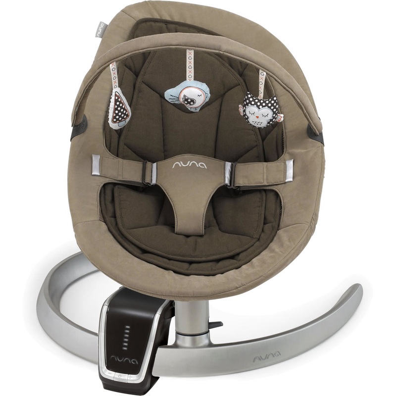 Nuna Leaf Luxx Curv Bouncer & Wind Bundle – Almond