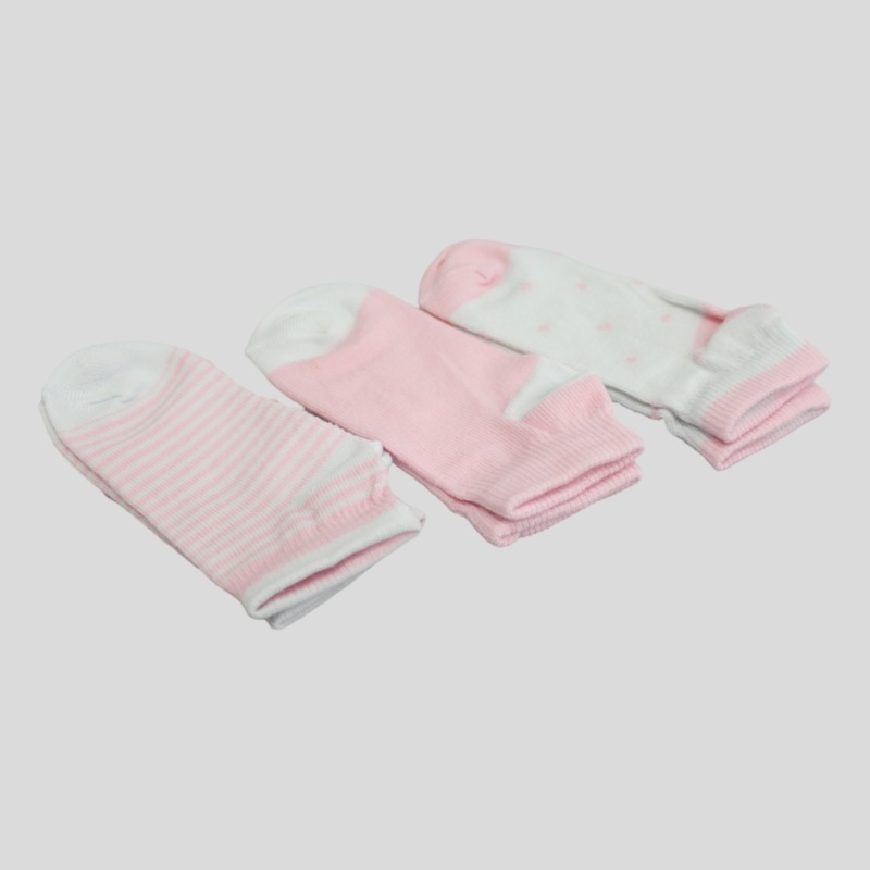 Pinkish Socks (Pack Of 3)