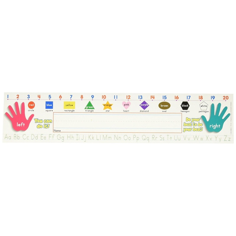 Primary Grades (Standard Manuscript) Super School Tool Name Plates