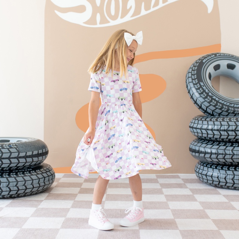 Twirl Dress in Sparkles and Speed