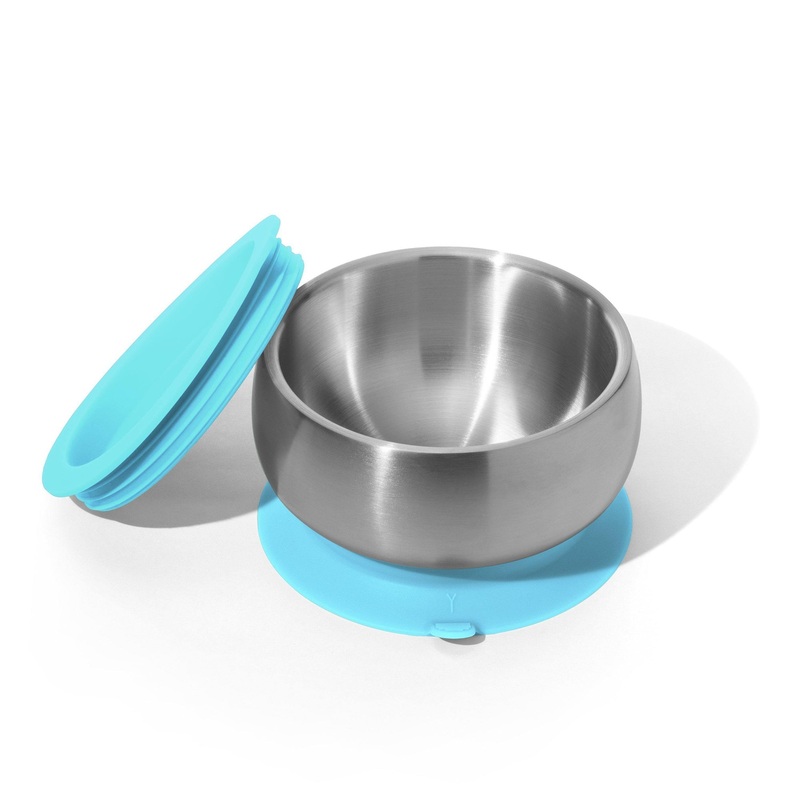 Avanchy Stainless Steel Suction Baby Bowl + Air Tight Lid