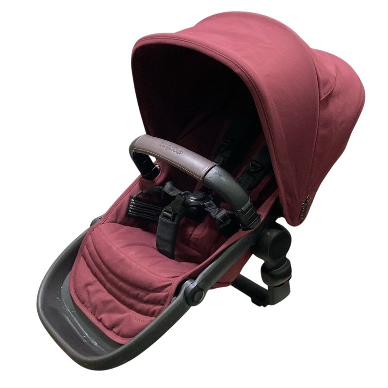 Bugaboo Kangaroo Sibling Seat, Black, Dark Cherry Red, Dark Cherry Red