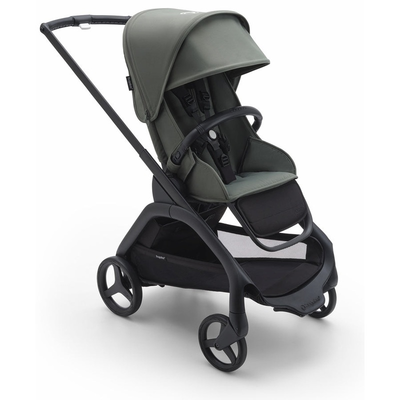 Bugaboo OPEN BOX Dragonfly Complete Lightweight Compact Stroller – Black / Forest Green / Forest Green