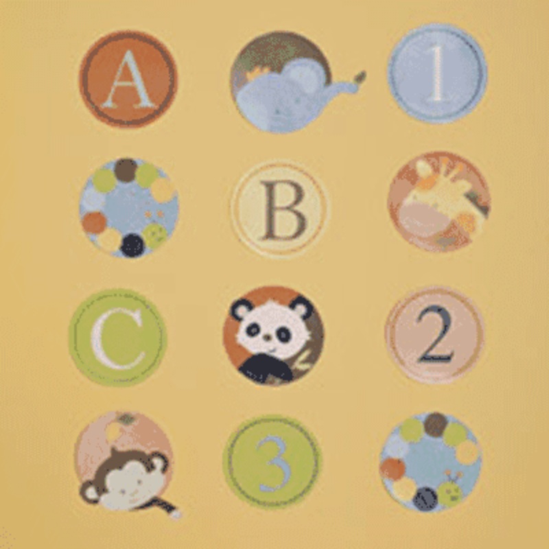 KidsLine Peek-A-Boo Pals Wall Decals