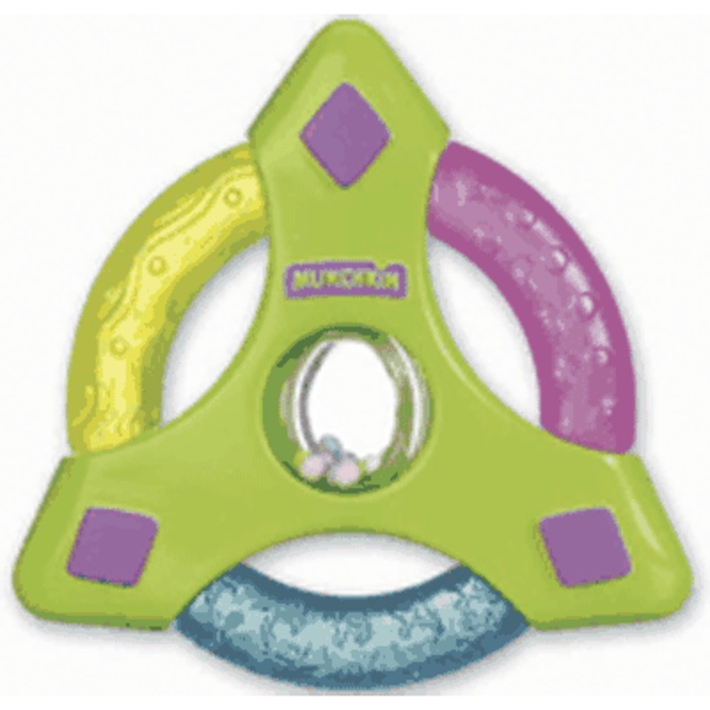 Munchkin Fun Ice Rattle N Roll in Triangle Green