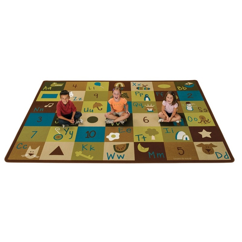 Nature’s Colors Learning Blocks Rug (8’4″ x 11’8″ Rectangle)