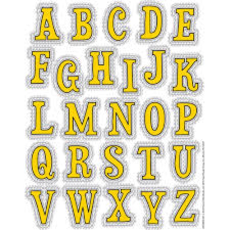 Peanuts Touch of Class Stickers – Alphabet