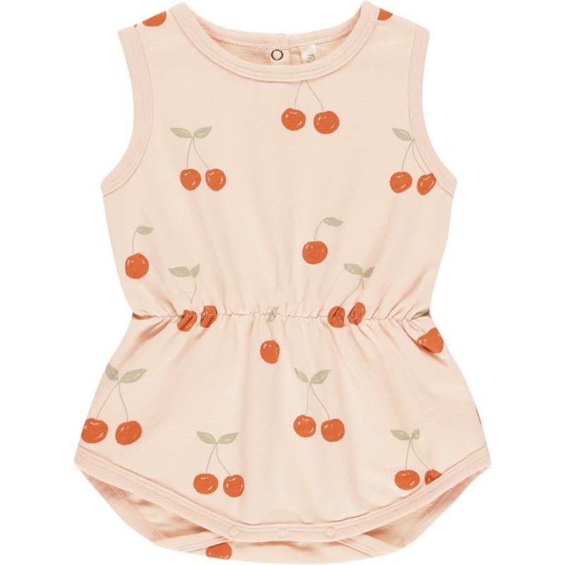 Rylee + Cru Cinch Playsuit || Cherries