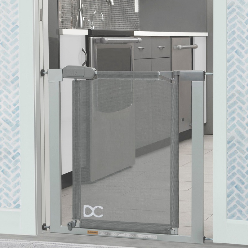 Adjustable Baby Safety Gate – Easy Fit Pressure Mount Design with Walk-Through Door