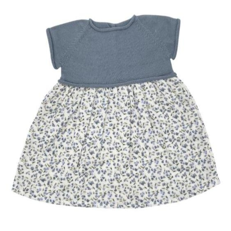 Li + Me – Knit Short Sleeve Dress – Ocean Floral