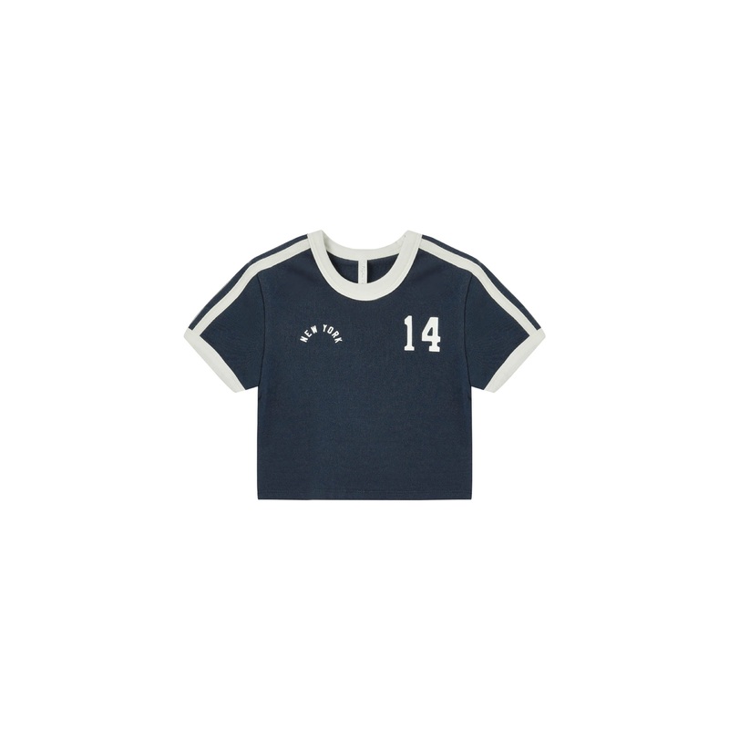 Rylee + Cru Baby Tee || Navy – Teen
