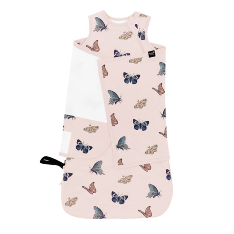 Sleep Bag Swaddler in Blush Butterfly