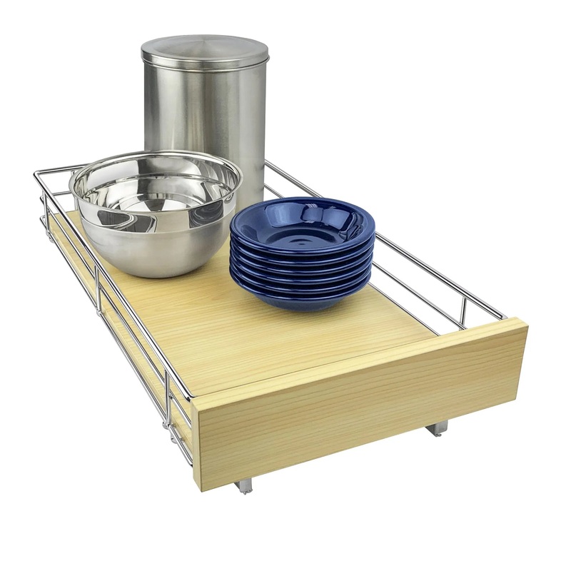 Slide Out Wood Cabinet Organizer