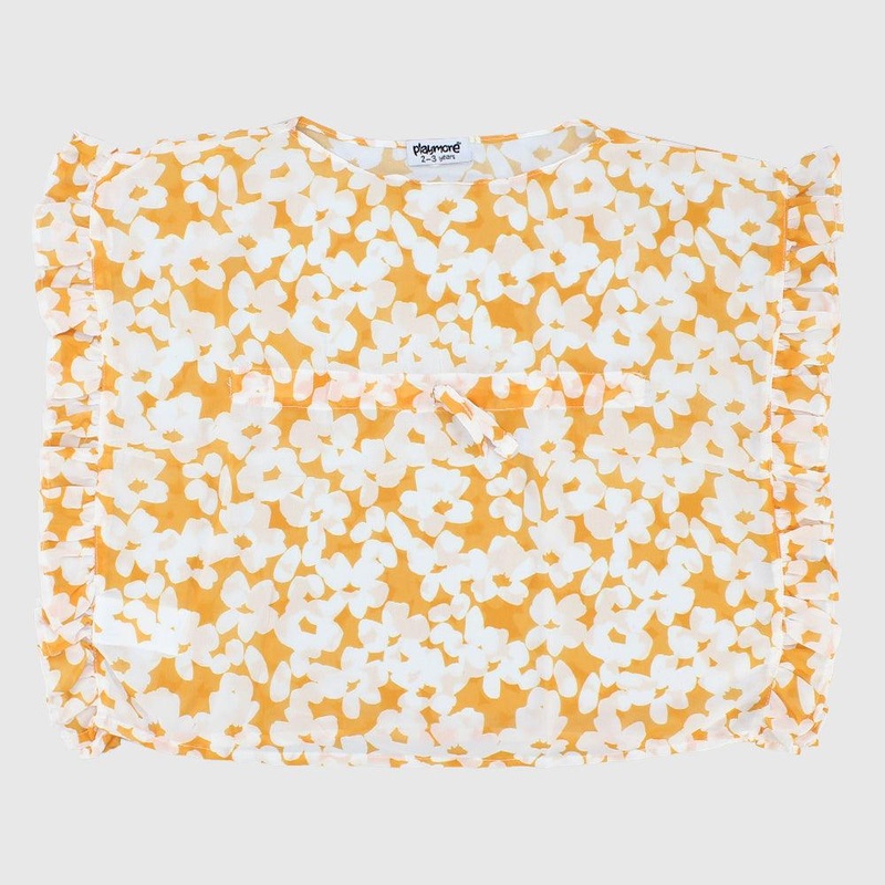 Yellow Flowery Cache Maillot