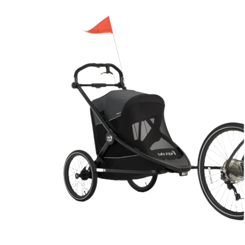Baby Jogger City Prix Jogger x Bike Trailer, 2025, Ambition Black