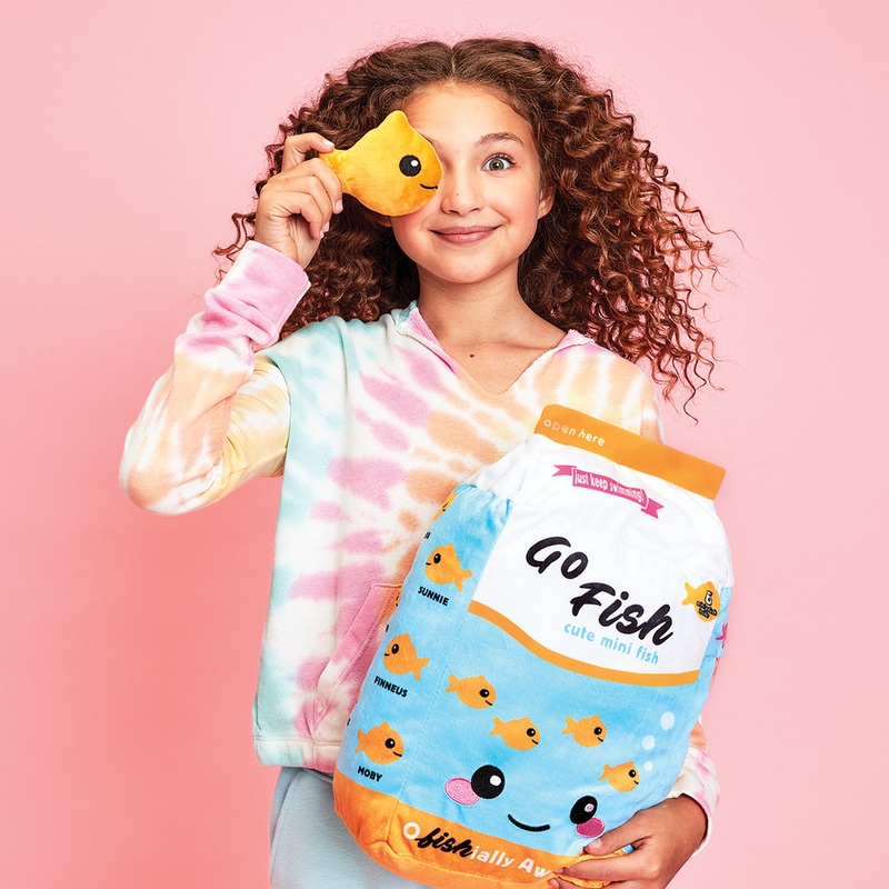 Iscream Go Fish Fleece Pillow