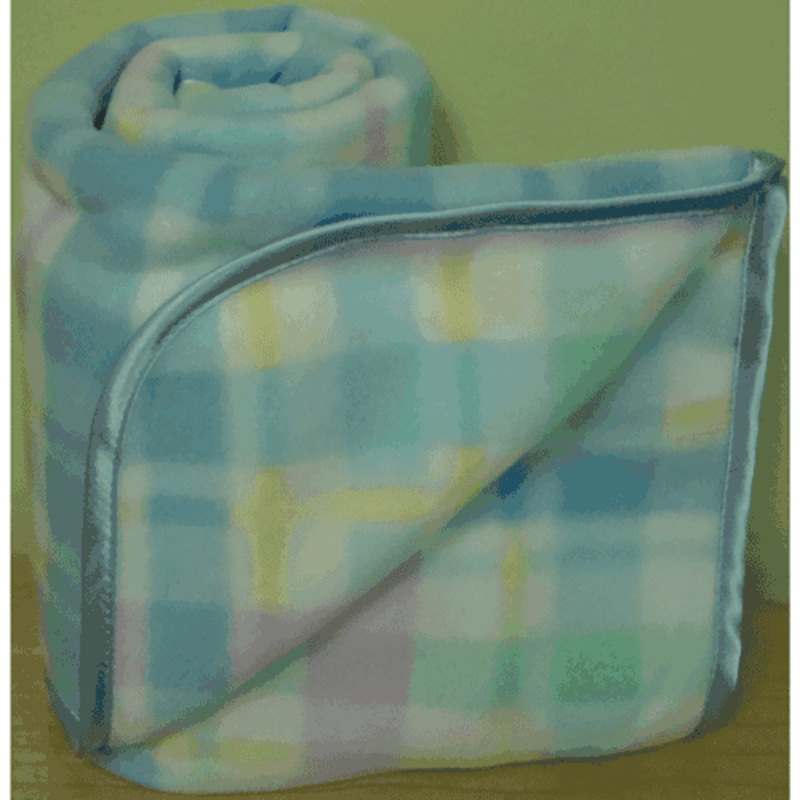 KidsLine Printed Fleece Blanket in Plaid
