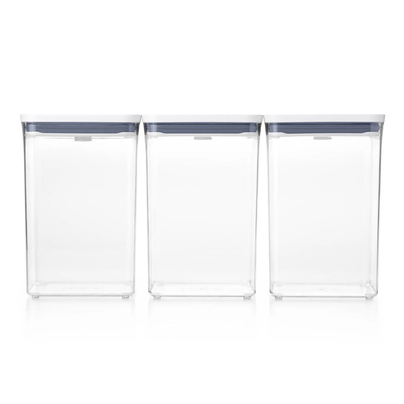 6pc Bulk Airtight Food Storage Container Set: BPA-Free, Dishwasher-Safe, 4.4 Qt Capacity, Silicone & ABS Lid