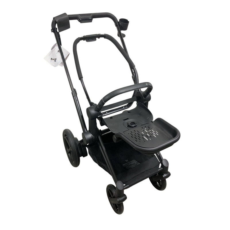 Cybex E-PRIAM Stroller Frame Only, 2021, Matt Black, with Battery