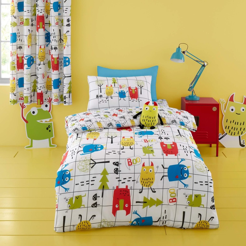 Duvet Cover Set for Cotbed Monster Mob