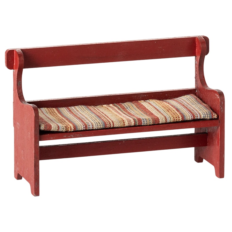 Maileg Mouse Bench – Red