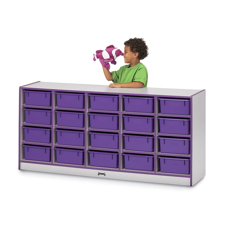 Rainbow Accents 20 Tub Mobile Storage – with Tubs – Navy