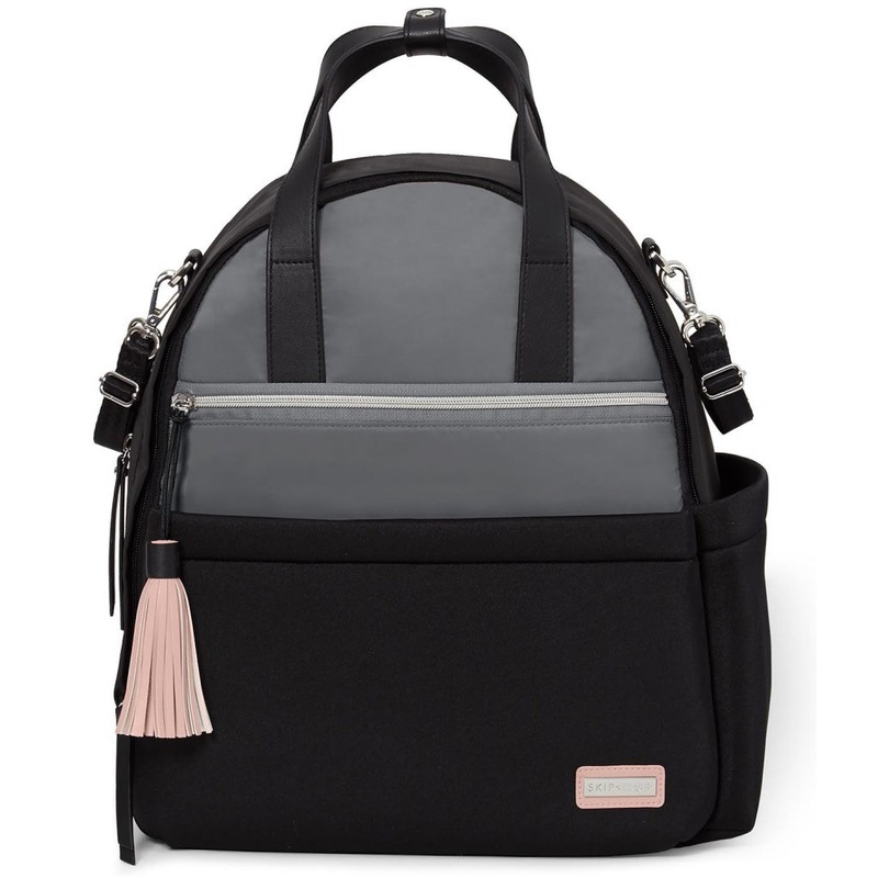 Skip Hop Nolita Neoprene Backpack Diaper Bag  – Black/Grey