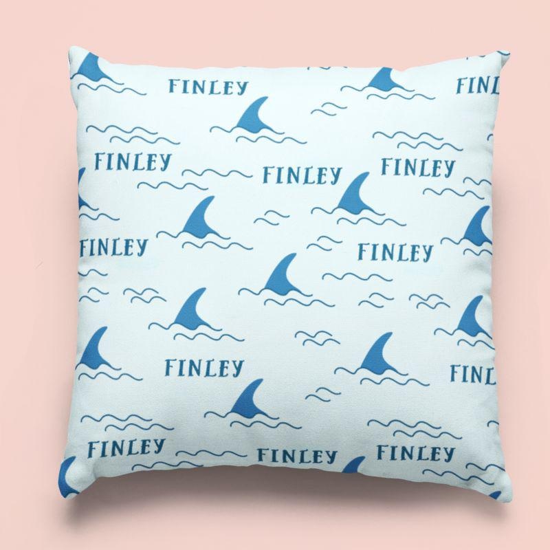 Sugar + Maple Custom Pillow | Shark Fin