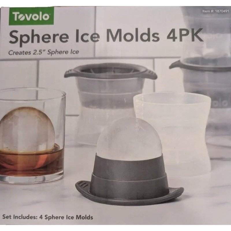 TOVOLO ICE SPHERES – Innovative Ice Mold for Perfectly Round Ice Balls