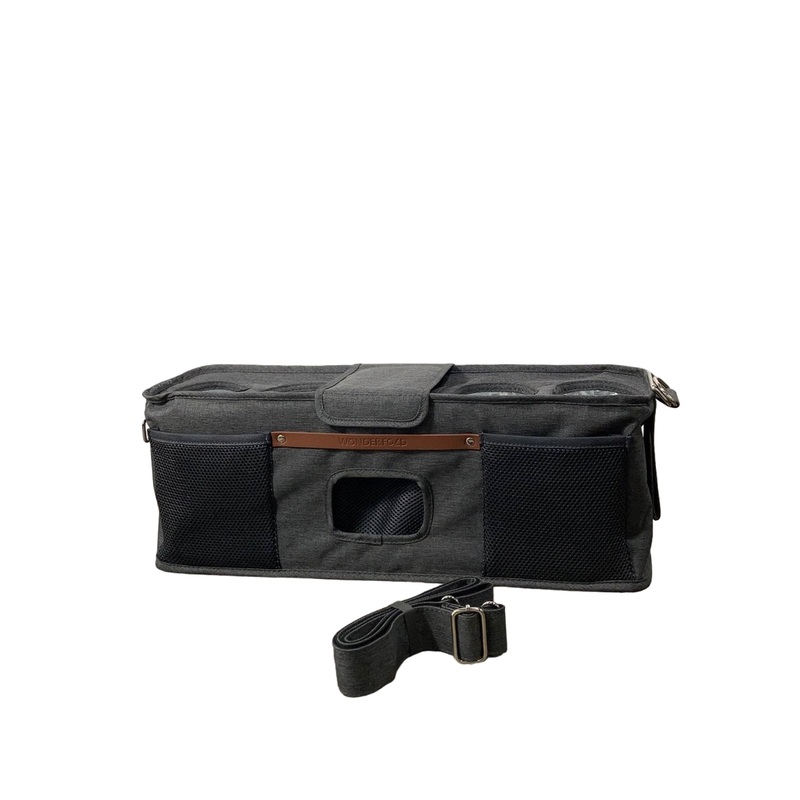 Wonderfold Parent Console, Charcoal Gray, 4 Seater (4 Cup Holders)