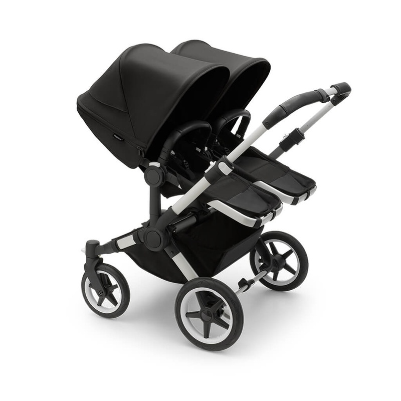 Donkey 5 Twin Complete Stroller Aluminum/Midnight Black