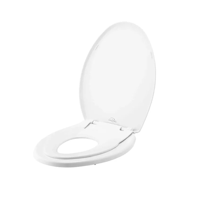 Toilet Seat with Built-In Potty Training Seat – Elongated White Design (See Description)