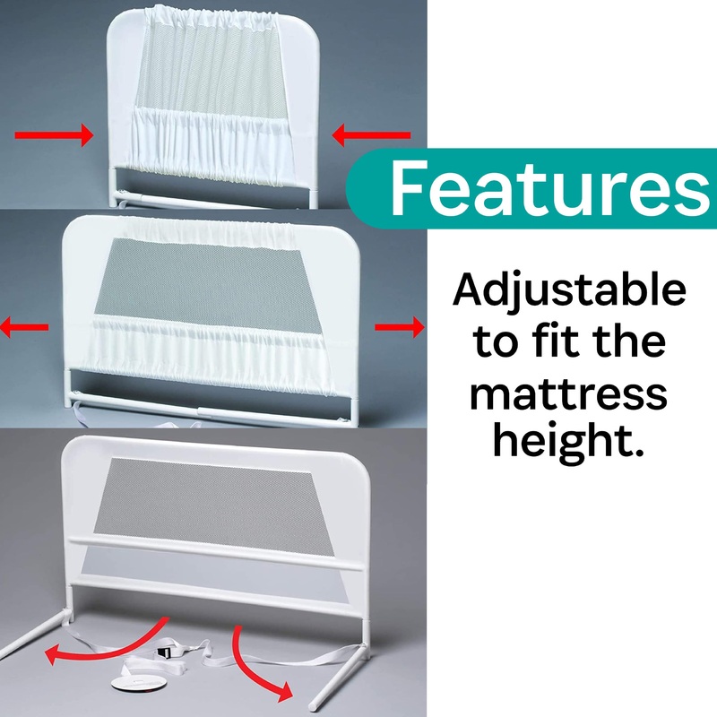 Children’s Mesh Bed Rail Telescopic Double Pack
