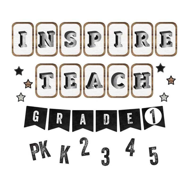 Industrial Chic Inspirational Sayings Mini Bulletin Board Set(C)