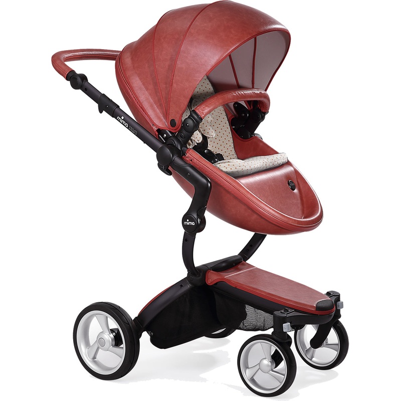 Mima Xari Complete Stroller, Black – Sicilian Red / Sandy Beige
