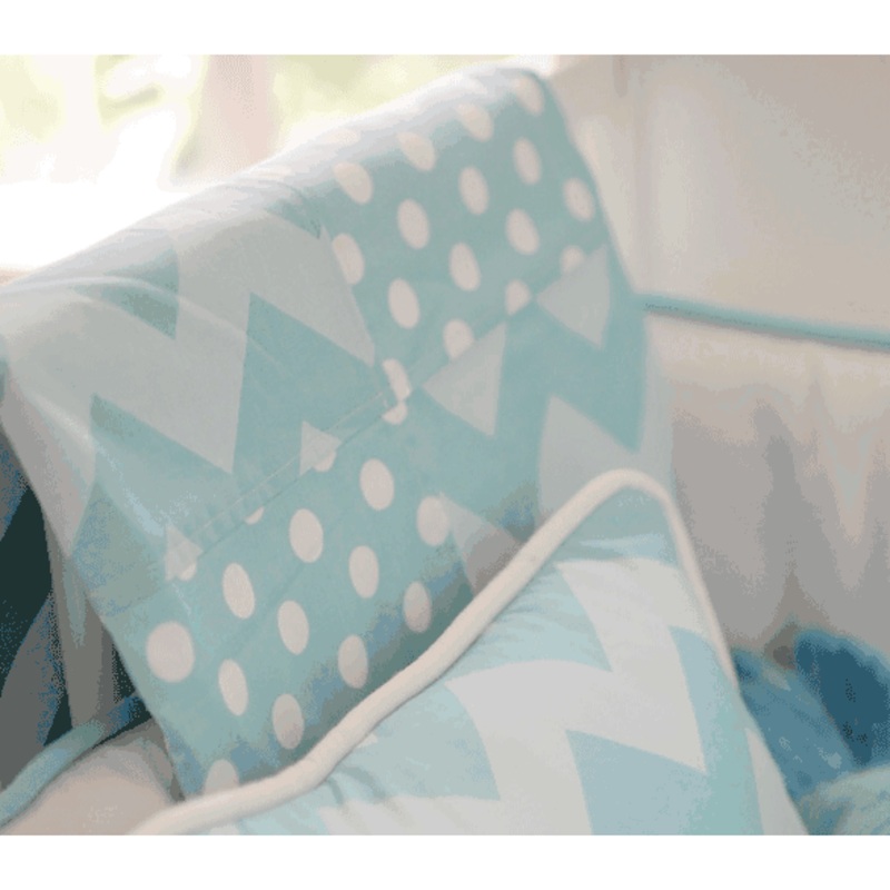 New Arrivals Zig Zag Aqua Blanket