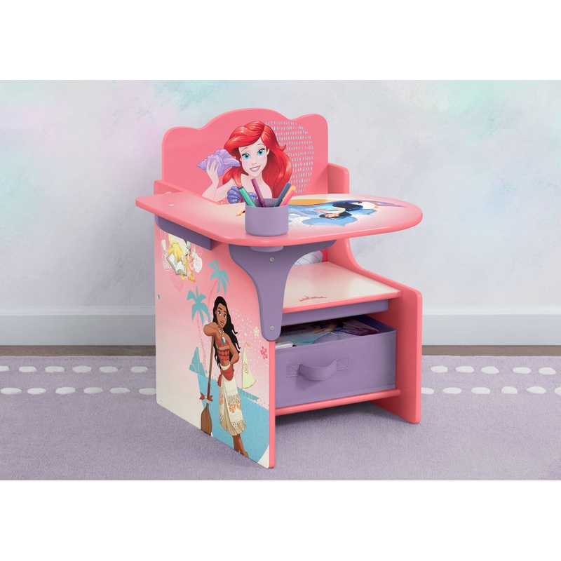 Princess Chair Desk with Storage Bin