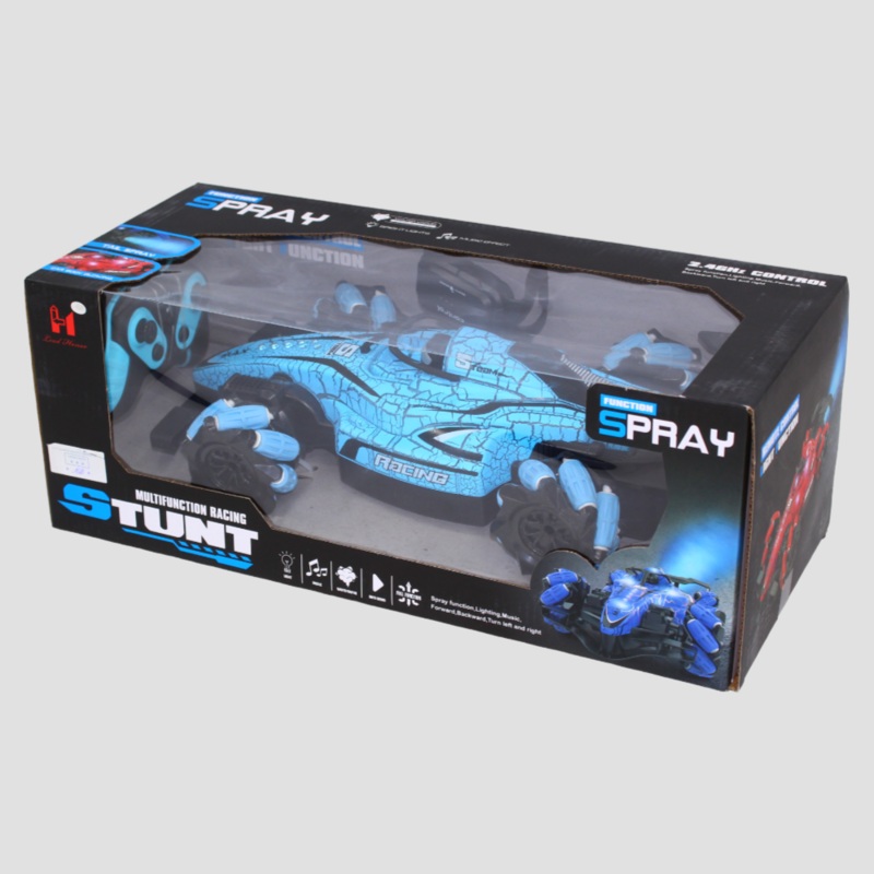 Remote Control Car with Lights & Spray (Blue)